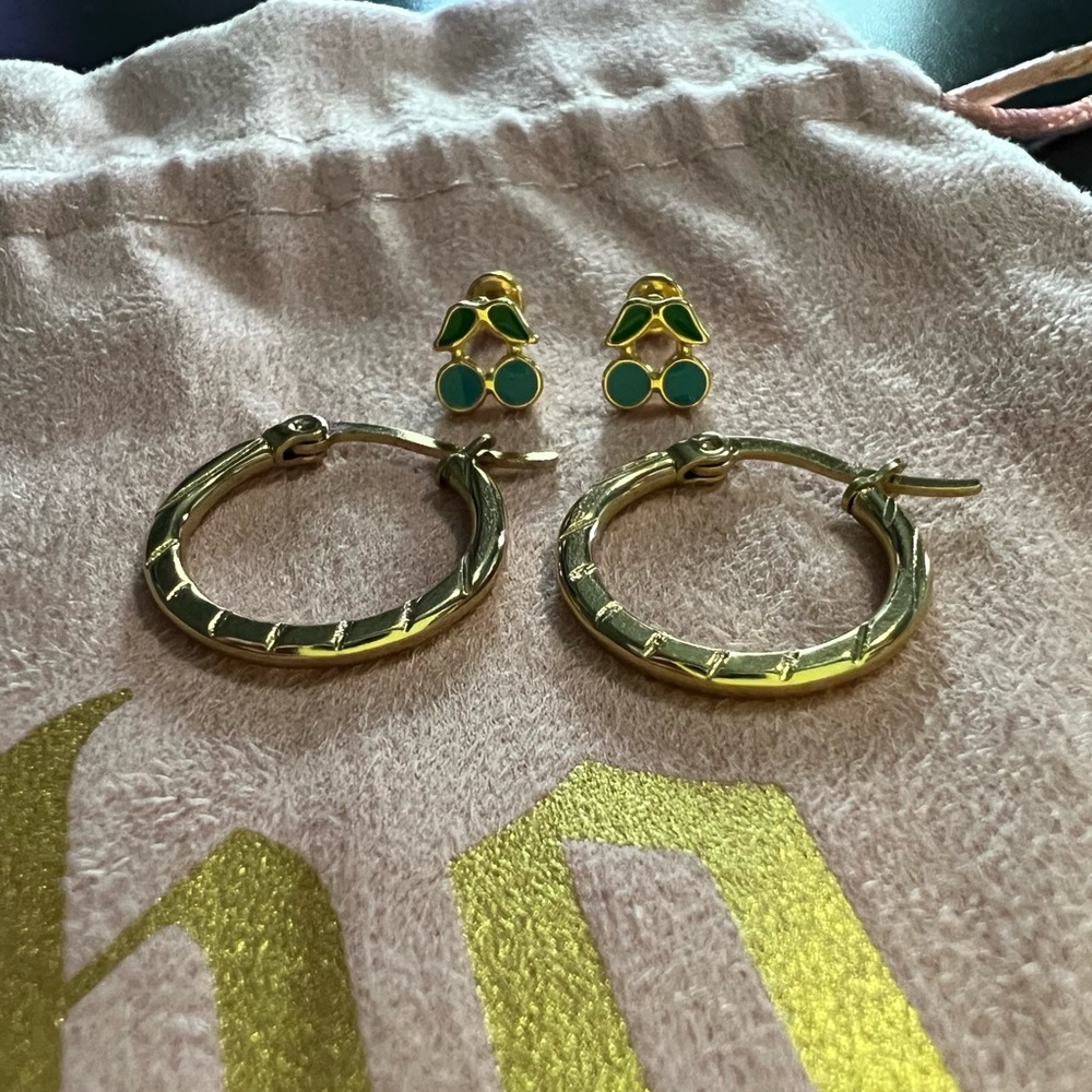 NWT Bohomoon Gold Earrings
